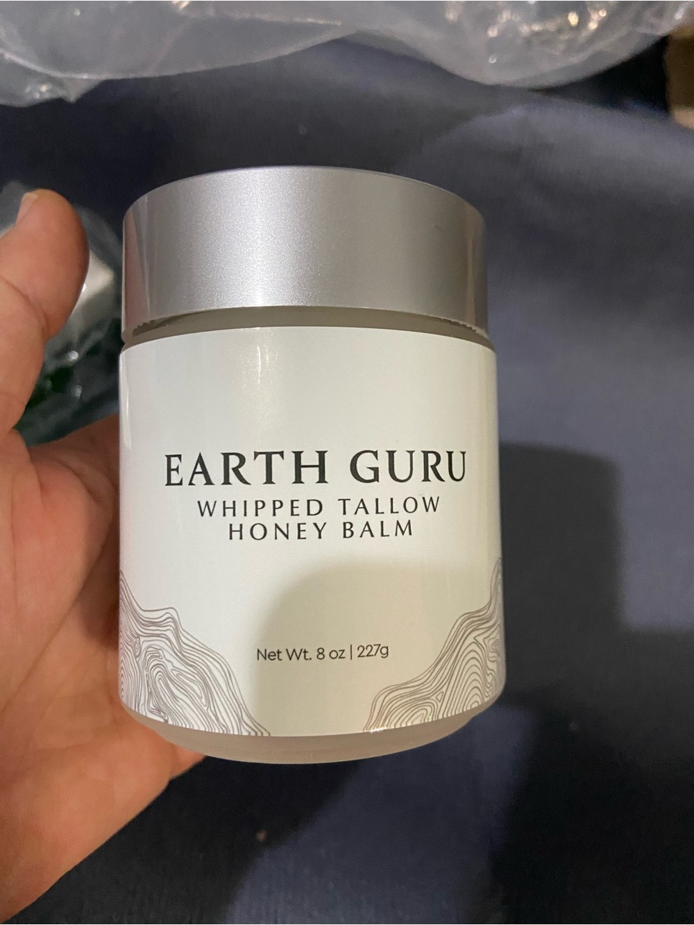 Earth Guru XL 8 OZ Whipped Beef Tallow for Skin,100% Natural Beef Tallow and ...
